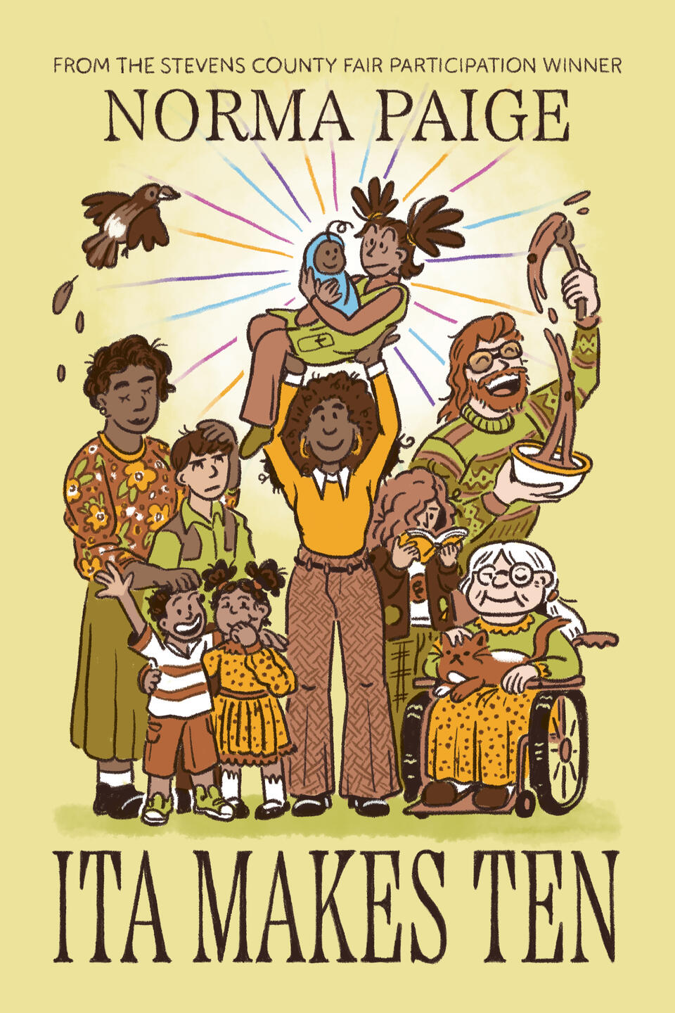 "Ita Makes Ten", Digital, 2024. Class project.